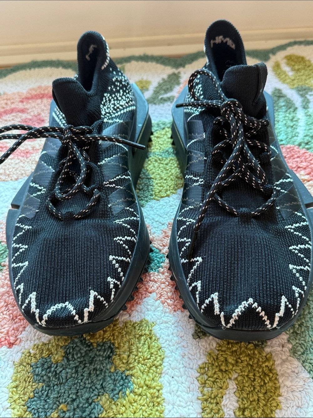 adidas x NEIGHBORHOOD Knit Sneakers Black White Men’s US 8 NWOB